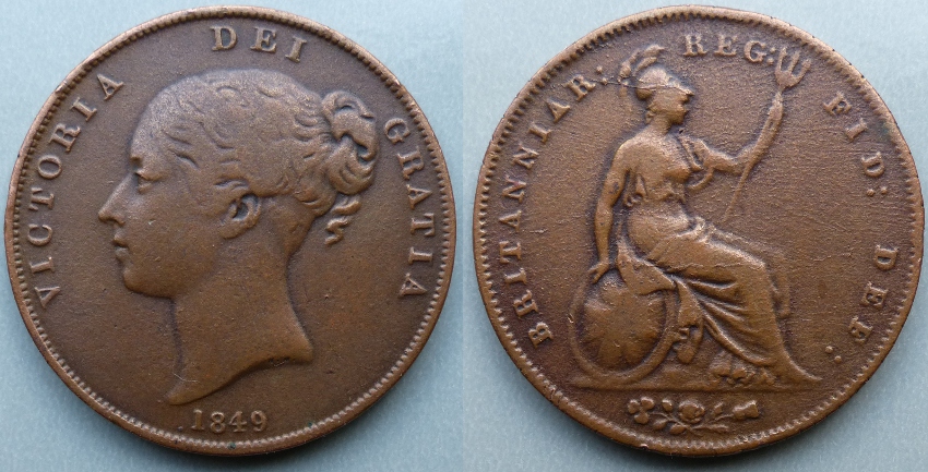 1849 penny